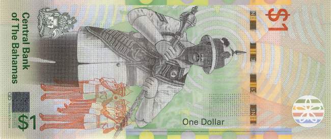 Bahamas 1 Dollar p77 2017